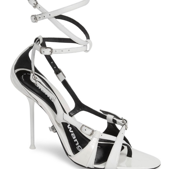 ALEXANDER WANG STILETTO KILEY CALF STRAPPY SANDAL
SHOES 37.5 white - Picture 2 of 6